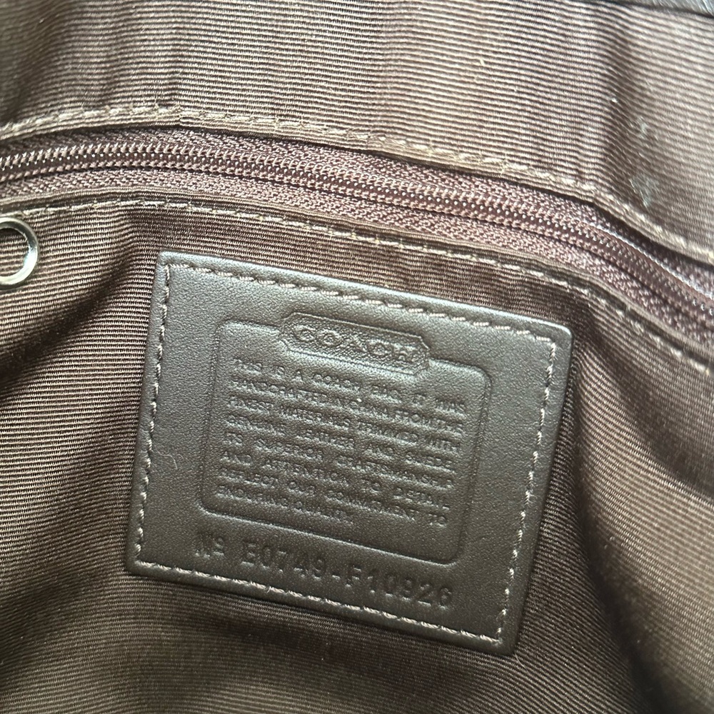 vintage large coach soho brown suede - Picture 3 of 3